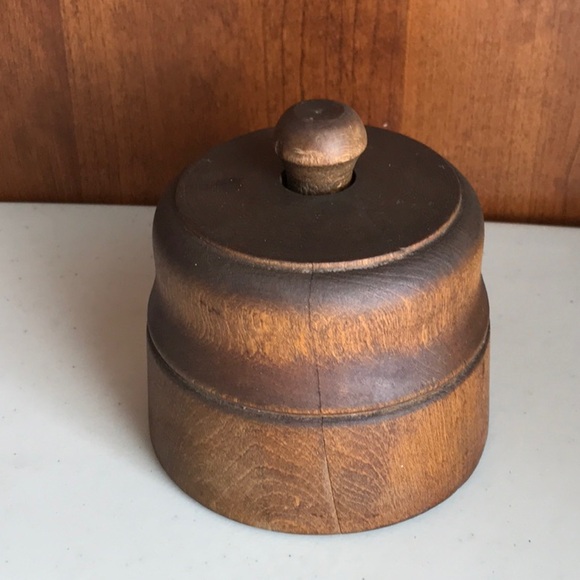 Antique Handmade Wooden Butter Press - Picture 5 of 6